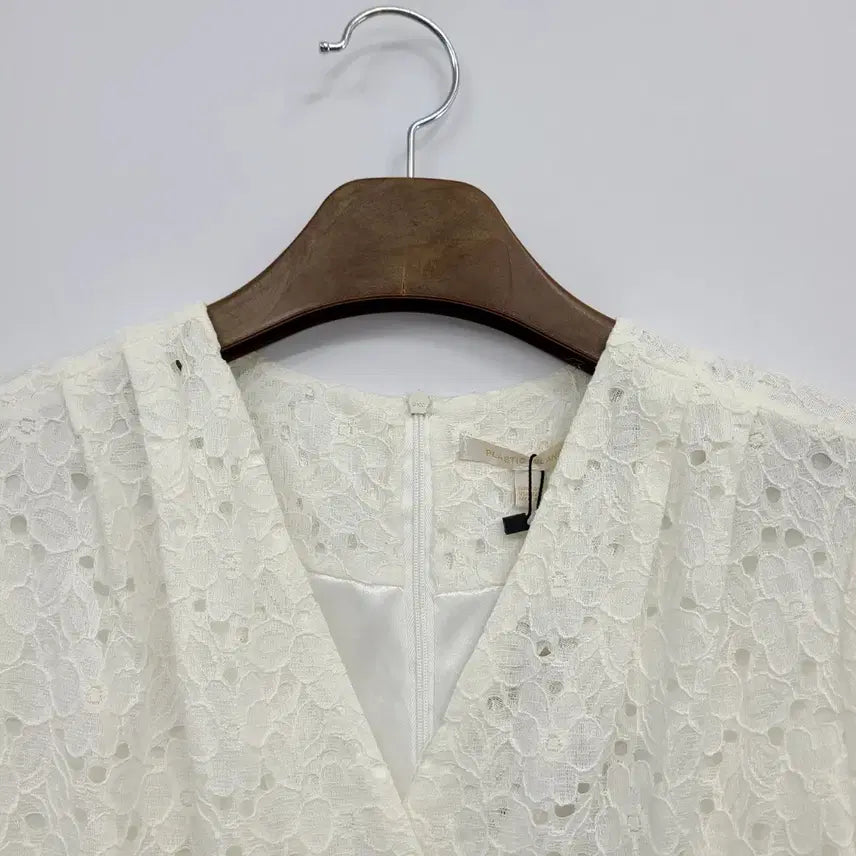 [BUNJANG] Plastic Island Ivory Lace Dress - Size S / 플라스틱아일랜드 아이보리 레이스 원피스/S/앨리스/1214