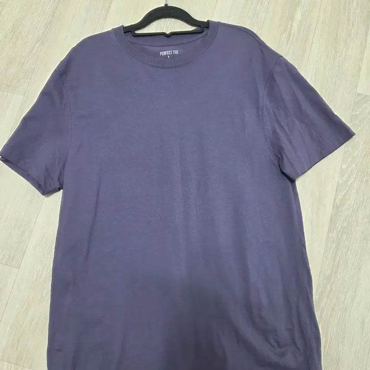 [BUNJANG] Giordano Cotton Short Sleeve T-Shirt L Purple / 지오다노 반팔 면티 100 L 퍼플