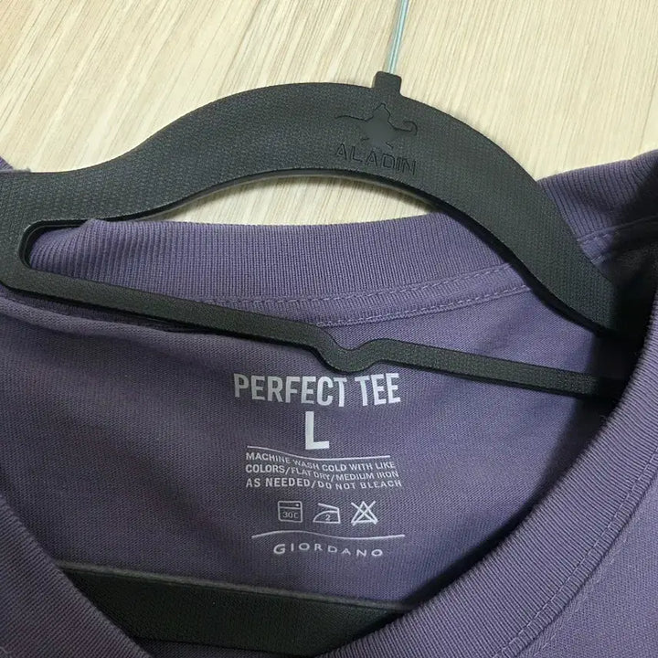 [BUNJANG] Giordano Cotton Short Sleeve T-Shirt L Purple / 지오다노 반팔 면티 100 L 퍼플
