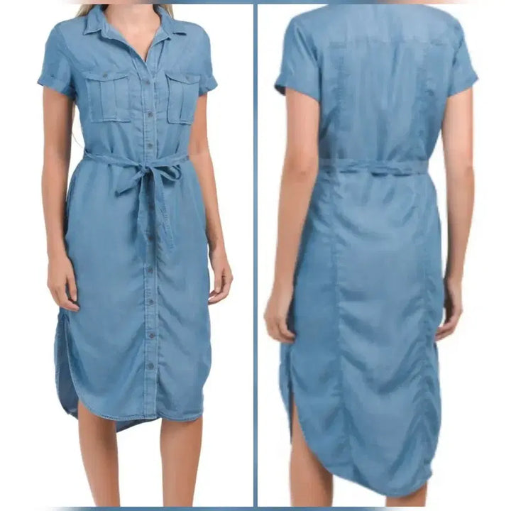 [BUNJANG] Lucky Brand Lyocell Denim Dress / 럭키브랜드 리오셀 청원피스 S사이즈