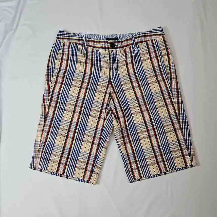 [BUNJANG] Tommy Hilfiger Classic Cotton Check Stripe Shorts 32 / 타미힐피거 클래식 숏팬츠 반바지 코튼 체크 스트라이프 32