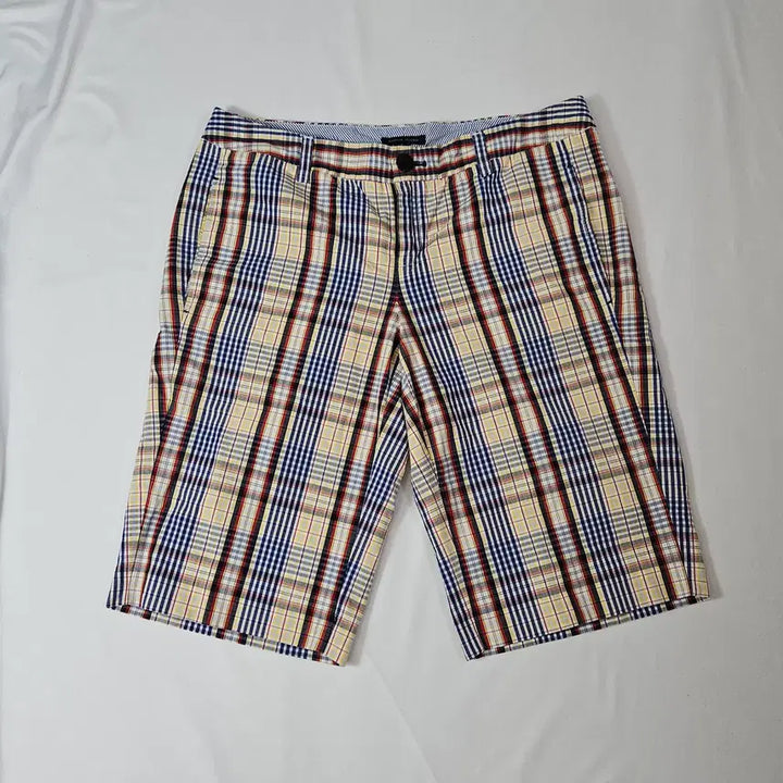 [BUNJANG] Tommy Hilfiger Classic Cotton Check Stripe Shorts 32 / 타미힐피거 클래식 숏팬츠 반바지 코튼 체크 스트라이프 32