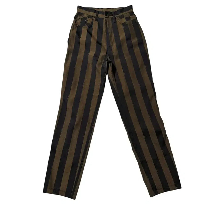 [BUNJANG] Fendi Stripe Logo Pattern Pants / [24-25] Fendi 펜디 스트라이프 로고 패턴 팬츠