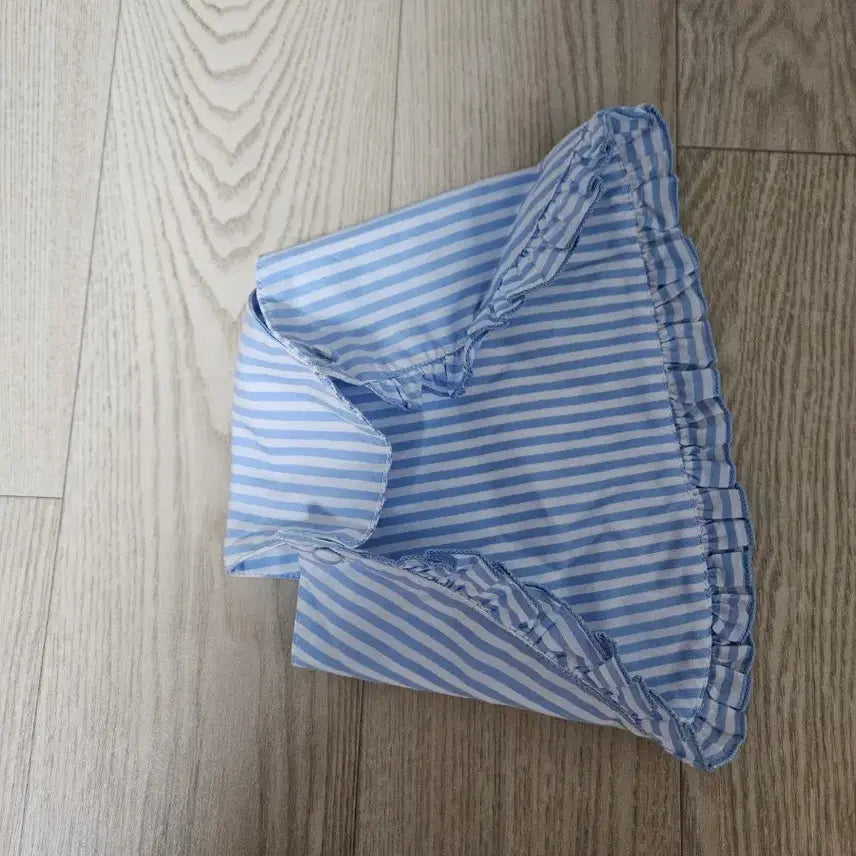 [BUNJANG] Stripe Nurse Dress / 로리타 스트라이프 간호사 원피스 하늘색