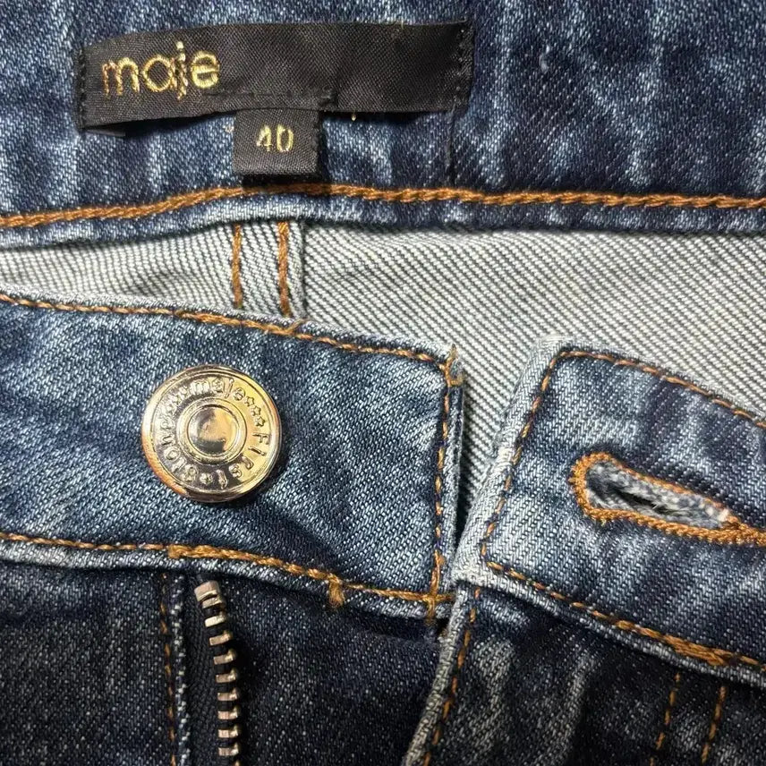 [BUNJANG] Maje Flare Denim Jeans Blue Bootcut Size 40 (L) / 마쥬 플레어 데님 진청 부츠컷 40 (L)