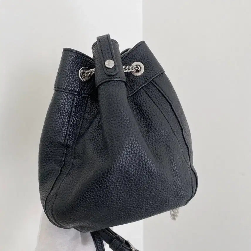 [BUNJANG] Vivienne Westwood Shoulder Bag Clutch Bag Black Silver Hardware Chain / 비비안웨스트우드 숄더백 클러치백 블랙 은장 체인