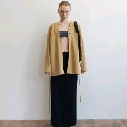 [BUNJANG] LE17SEPTEMBRE Cashmere Blend Knit Skirt Navy / 르917 캐시미어 블렌드 니트 스커트 [navy] 38 새상품