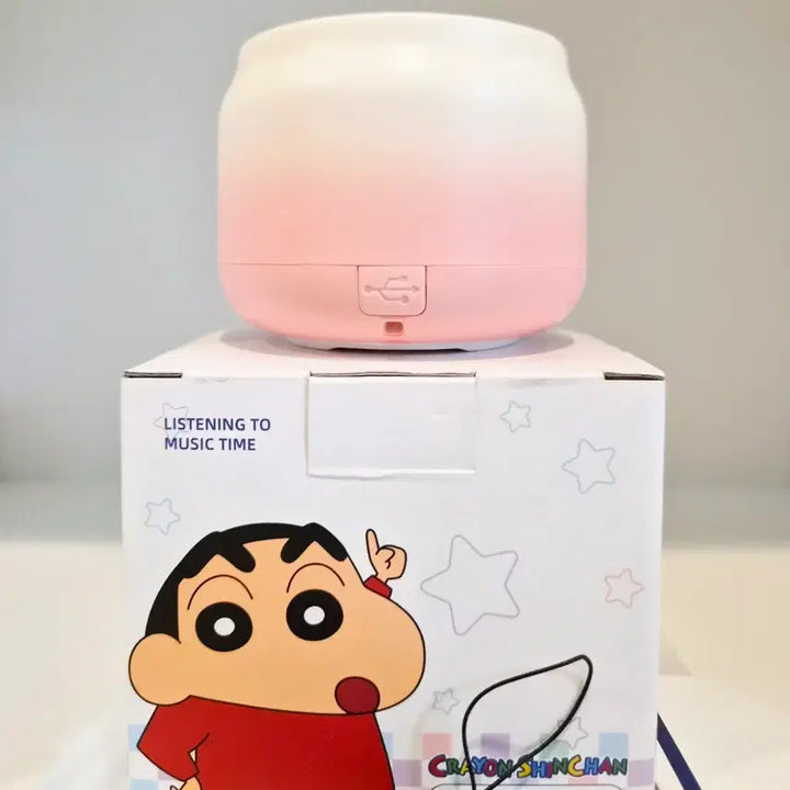 [BUNJANG] Crayon Shin-chan Bluetooth Mini Speaker - Pink / 짱구 블루투스 미니 스피커 핑크 새상품