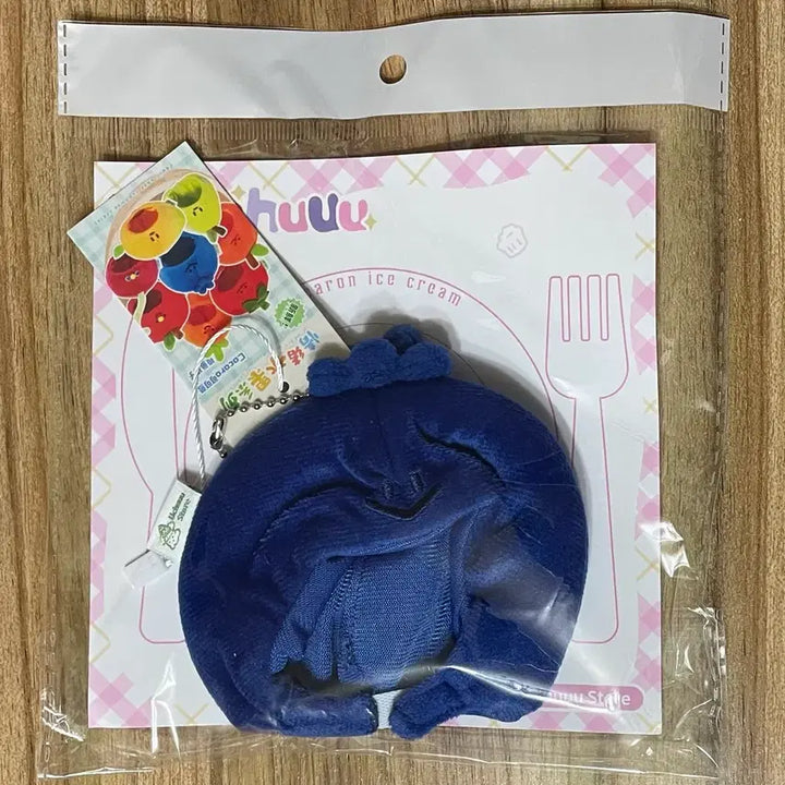 [BUNJANG] 10cm Doll Clothes Blueberry Fruit Hat / 10cm 인형옷 솜인형옷 누이 의상 블루베리 포도 과일 보라 모자 헬멧