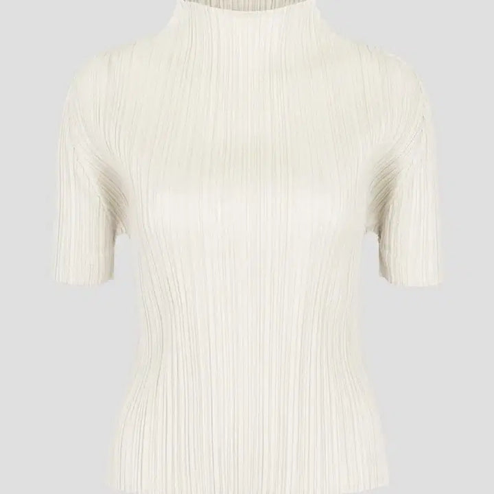 [BUNJANG] Issey Miyake Pleats Please 5-Month Monthly Top Ivory Size 3 / 이세이미야케 플리츠플리즈 탑 5월 먼슬리 탑 아이보리 3사이즈