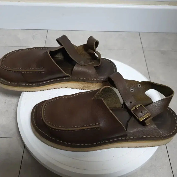 [BUNJANG] Fracap Handmade Italian Leather Sandals EU40 / 이탈리아 프라카프 가죽샌들 핸드 메이드 250-255 (EU40)