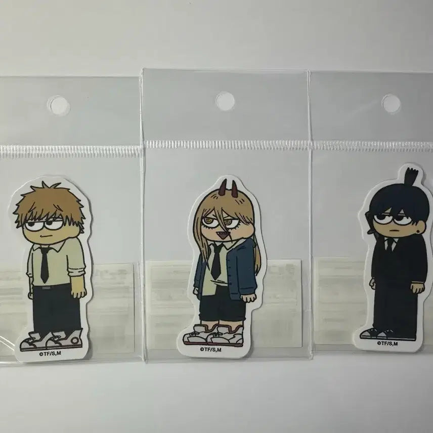 [BUNJANG] Chainsaw Man Loft Plaza Jiroly Sticker Set (Denji, Aki, Power) - Denpaki / 체인소맨 로프트 플라자 지로리 스티커(덴지, 아키, 파워) 덴파키