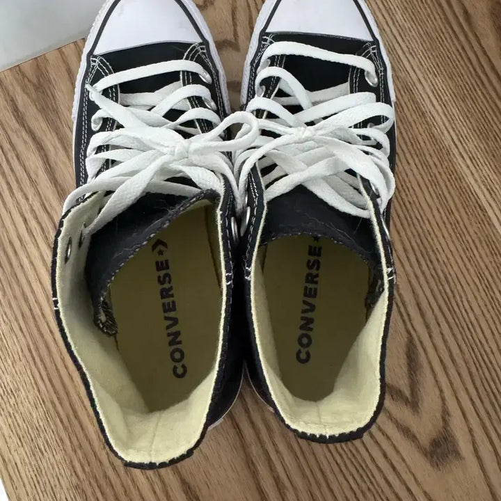 [BUNJANG] Converse Chuck Taylor All Star High Top Sneakers Black 250 / 컨버스 척테일러 블랙 하이 스니커즈 250