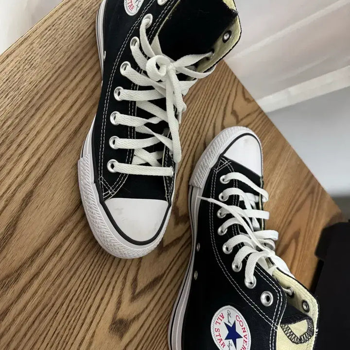 [BUNJANG] Converse Chuck Taylor All Star High Top Sneakers Black 250 / 컨버스 척테일러 블랙 하이 스니커즈 250