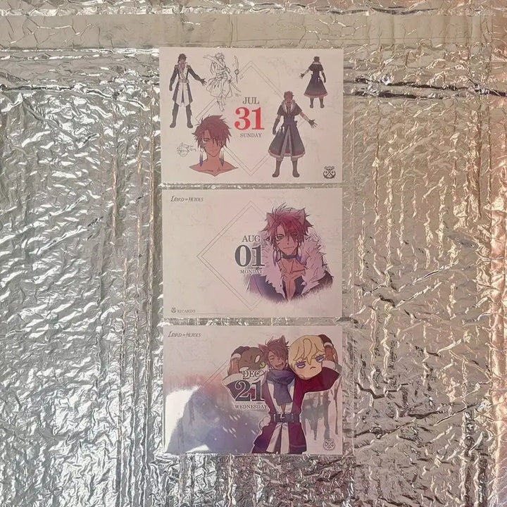 [BUNJANG] Lord of Heroes Schneider Set Trading Cards / (tt)리카르도 3장 로드오브히어로즈 로오히