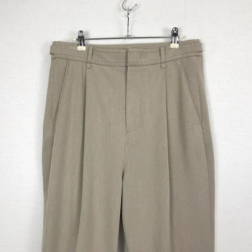 [BUNJANG] System Homme Casual Fit Banding Slacks Beige Men&