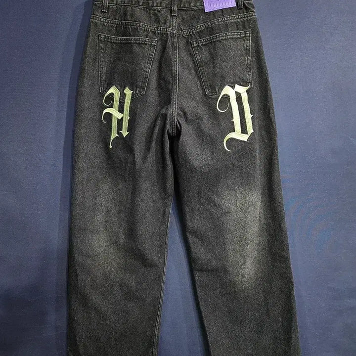 [BUNJANG] Hoodhood Embroidered Black Men&
