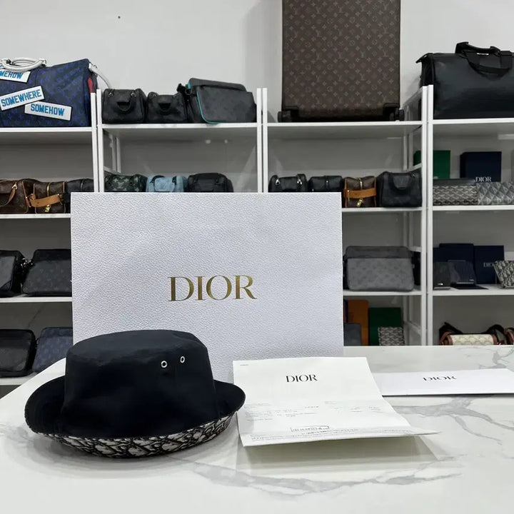 [BUNJANG] Dior Oblique Teddy Bucket Hat / [인보이스포함/새상품급]디올 오블리크 테디 D 버킷햇