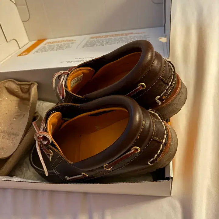 [BUNJANG] Timberland Classic 3-Eye Boat Shoes Brown Wide / 팀버랜드 클래식 3 아이 보트 슈즈 브라운 -와이드