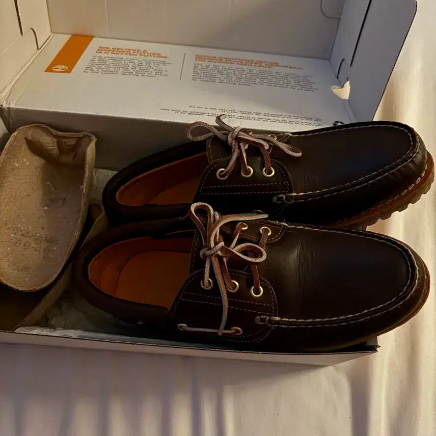[BUNJANG] Timberland Classic 3-Eye Boat Shoes Brown Wide / 팀버랜드 클래식 3 아이 보트 슈즈 브라운 -와이드