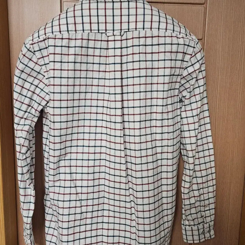 [BUNJANG] Beanpole Oxford Medium Window Check Long Sleeve Shirt Green M / [95]정품 빈폴 옥스포드 미디엄 윈도우 체크 셔츠 그린 M