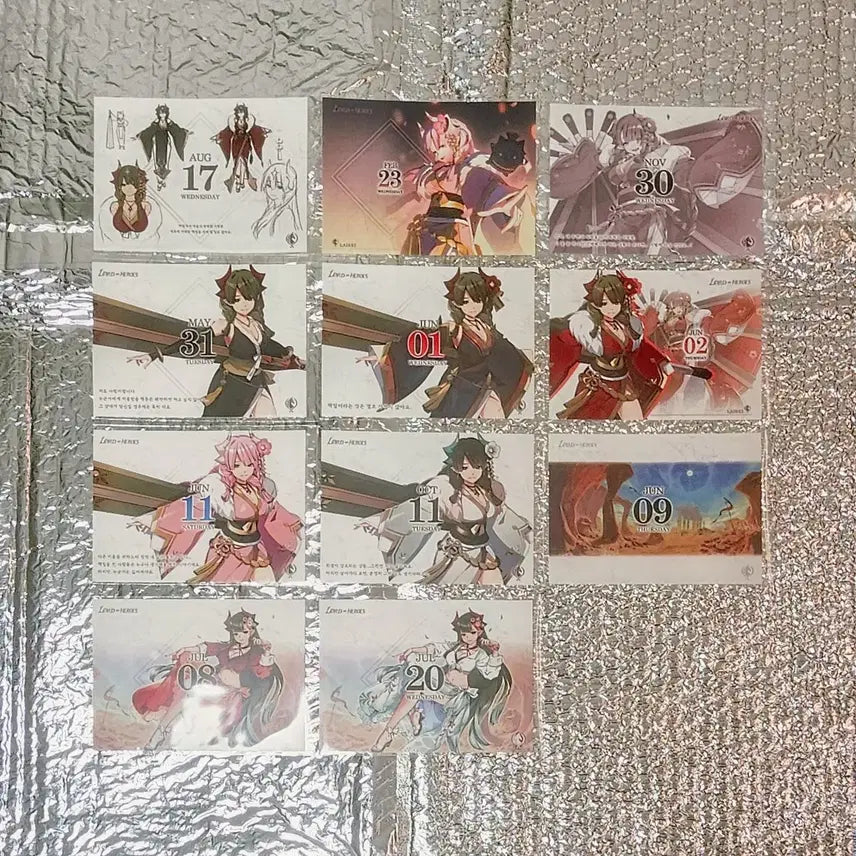 [BUNJANG] Lord of Heroes Ray 11 Photocards / (tt)라이레이 11장 로드오브히어로즈 로오히