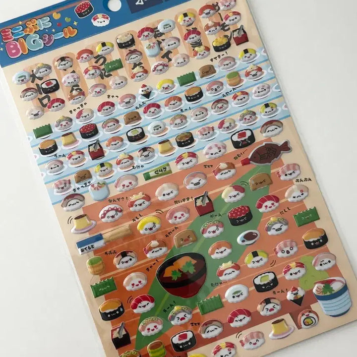 [BUNJANG] Japanese Sushi 3D Stickers / 일본 스시 스티커 일본정품 다꾸 입체스티커 일본음식