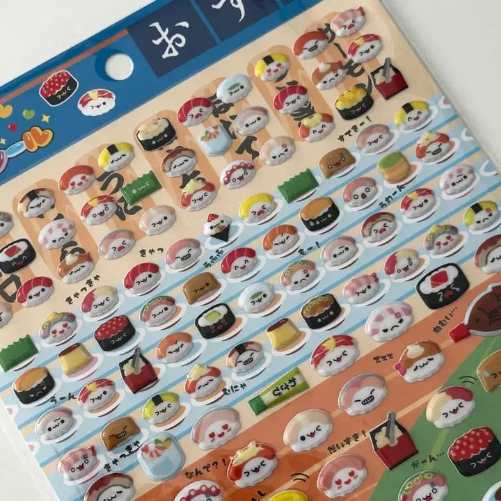 [BUNJANG] Japanese Sushi 3D Stickers / 일본 스시 스티커 일본정품 다꾸 입체스티커 일본음식