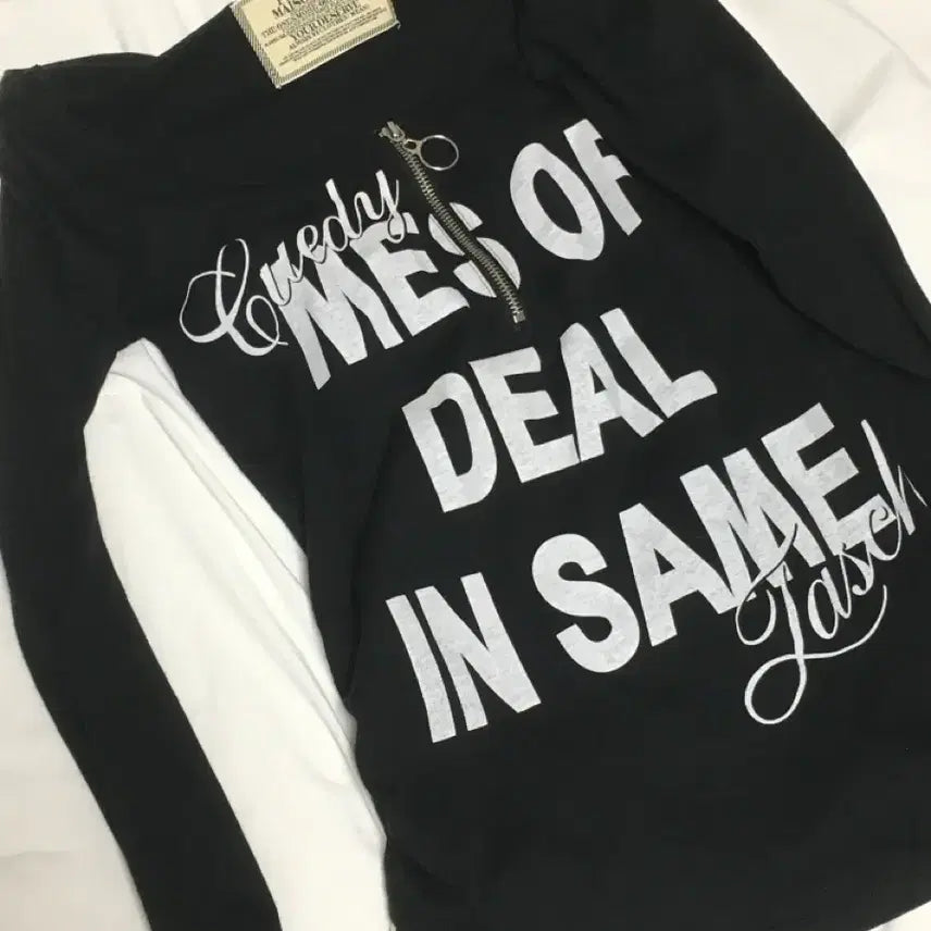 [BUNJANG] Vintage Gothic Gyaru Long Sleeve T-Shirt / 빈티지 고스 갸루 긴팔 티