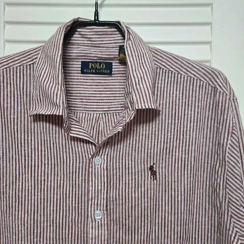 [BUNJANG] Polo Ralph Lauren Striped Long Sleeve Shirt / 폴로 랄프로렌 스트라이프 긴팔 셔츠