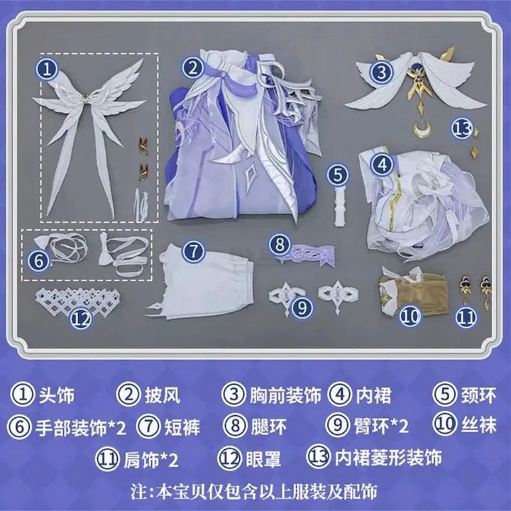 [BUNJANG] Colombina Cosplay Costume + Wig Set / 콜롬비나 코스프레 의상+가발