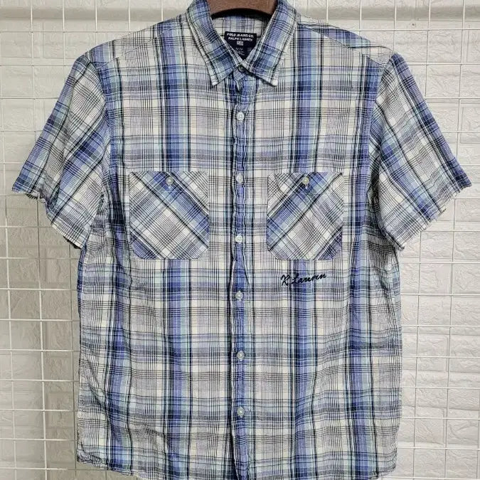 [BUNJANG] Polo Ralph Lauren Vintage Check Short Sleeve Shirt / [M]폴로랄프로렌진 폴로빈티지 아메카지 체크반팔셔츠 시티보이룩