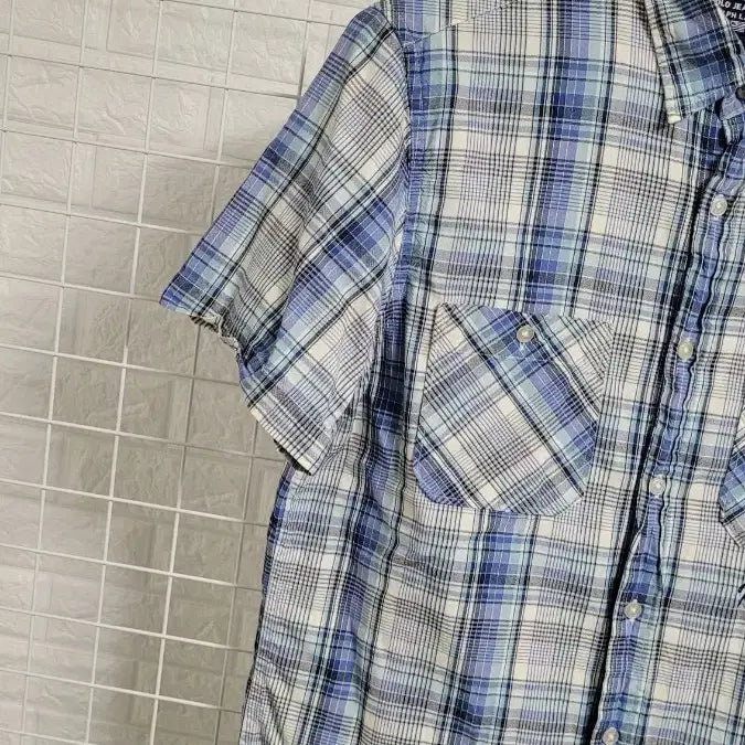 [BUNJANG] Polo Ralph Lauren Vintage Check Short Sleeve Shirt / [M]폴로랄프로렌진 폴로빈티지 아메카지 체크반팔셔츠 시티보이룩