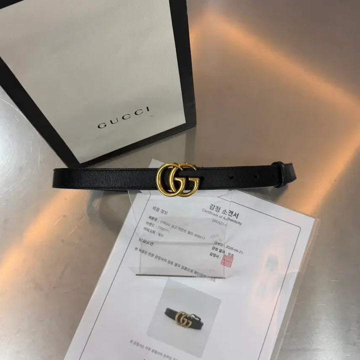 [BUNJANG] Gucci GG Marmont Belt Gold Hardware / [Re:Wave] 구찌GG 로고 마몬트 금장 벨트