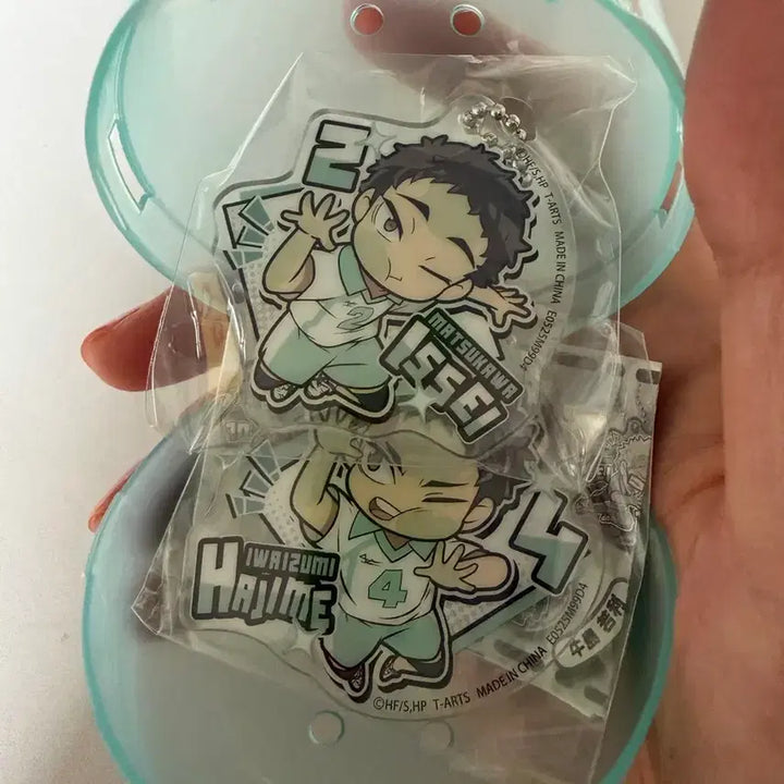 [BUNJANG] Haikyu!! Deformed Acrylic Keychain Set (Iwaizumi &amp; Matsukawa) / 하이큐 데포르메 아크릴 키홀더 이와이즈미 + 마츠카와