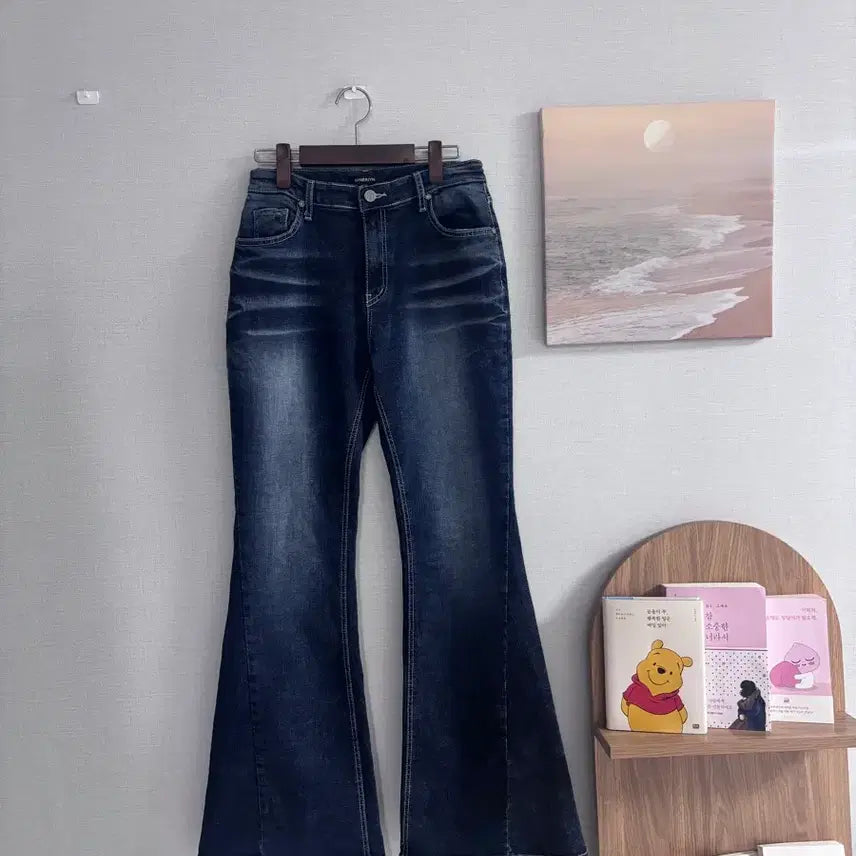 [BUNJANG] Synergy Cat Washing Bootcut Jeans / (택있는 새상품)시너진 캣워싱 부츠컷