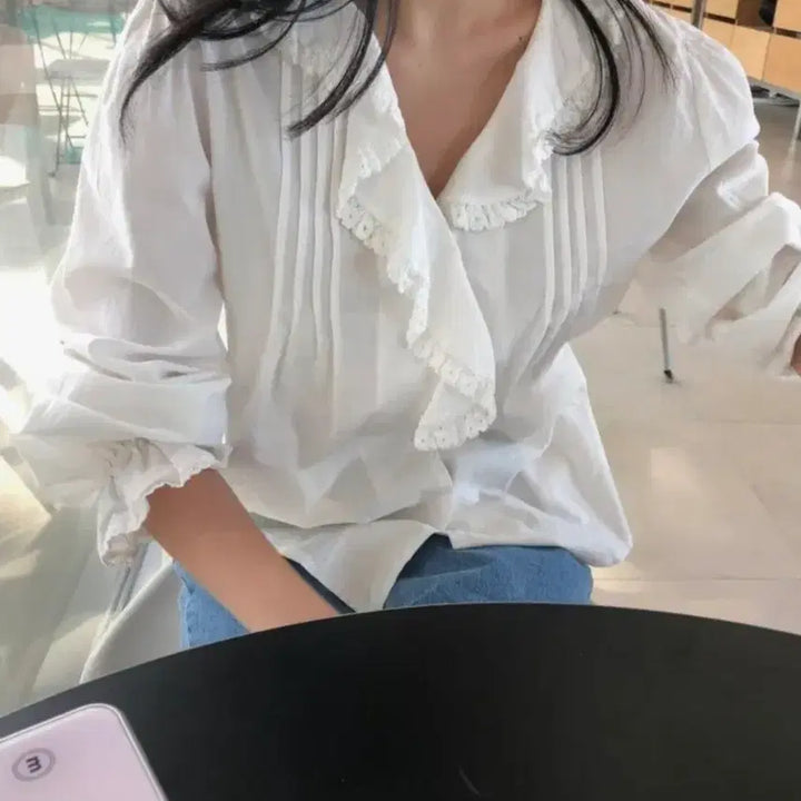 [BUNJANG] Ruffle Blouse Summer New Arrival / 러플블라우스, 여름신상, 도매택, 여름신상블라우스, 새상품
