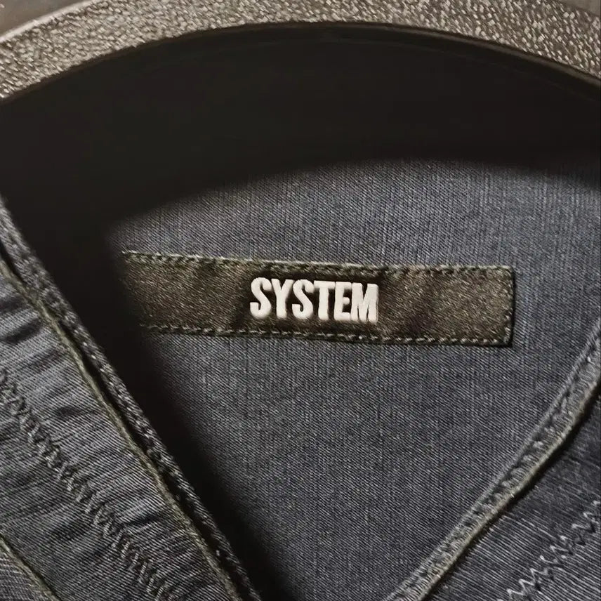 [BUNJANG] 95 System Rayon Blend Mandarin Collar Shirt / 95 시스템 레이온 마 밴드 만다린 카라 셔츠