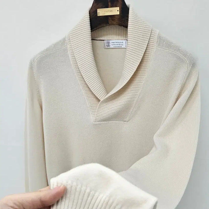 [SOLD OUT] 브루넬로 쿠치넬리 캐시미어 숄카라 스웨터