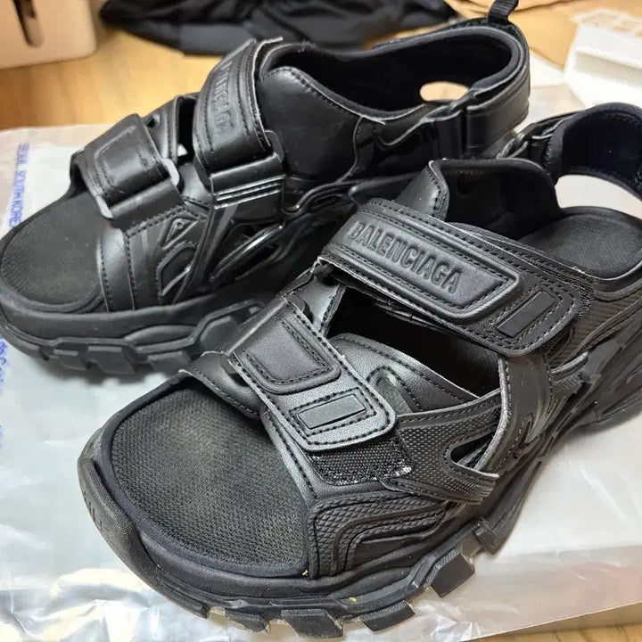 [BUNJANG] Balenciaga Track Sandals Black Size 40 / 발렌시아가 트랙 샌들 블랙 40 사이즈 상태 좋음