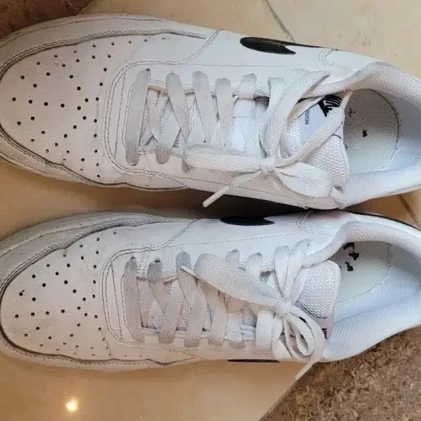 [BUNJANG] Nike Court Vision Low White/Black Sneakers / 나이키 코트 비전 로우 흰/검 운동화