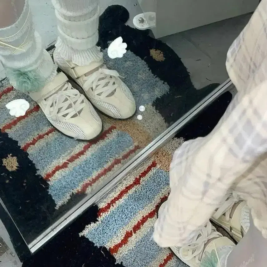 [BUNJANG] Pornun Mesh Strap Sneakers Cream / [240] 포른른 메쉬 스트랩 스니커즈 크림