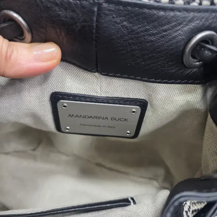 [BUNJANG] Mandarin Duck Herringbone Mini Backpack / 만다리나덕 헤링본 미니 백팩