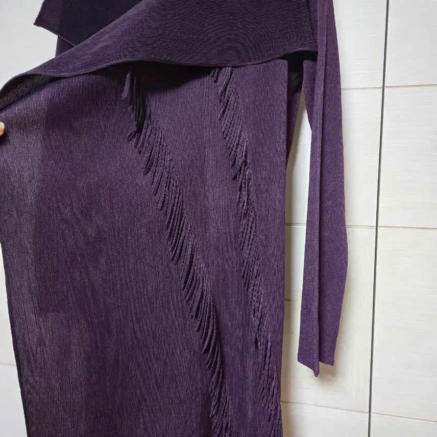 [BUNJANG] Seubisege Pleats Long Cardigan (New) / 습의세가 플리츠 롱 가디건 (새상품)