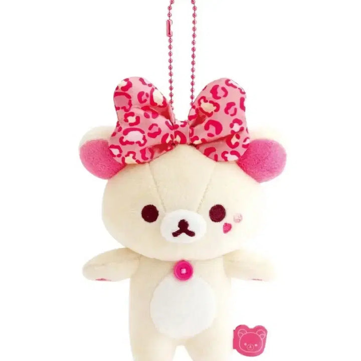 [BUNJANG] San-X Rilakkuma Leopard Plush with Pink Ball Chain / 레오파드코리락쿠마 최저가
