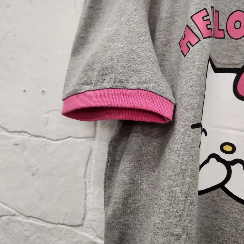[BUNJANG] Hello Kitty Puff Sleeve Summer T-Shirt / 귀여운소매퍼프키티여름반팔티 (새상품)
