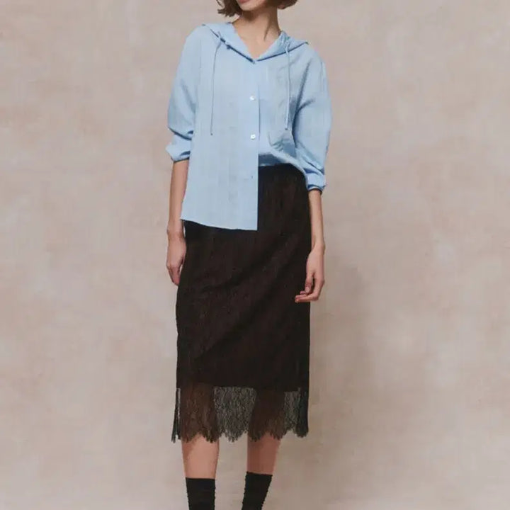 [BUNJANG] LATT by T. Silk Hooded Shirt / 한섬 26ss신상 latt 래트바이티 실크 후드 셔츠 55
