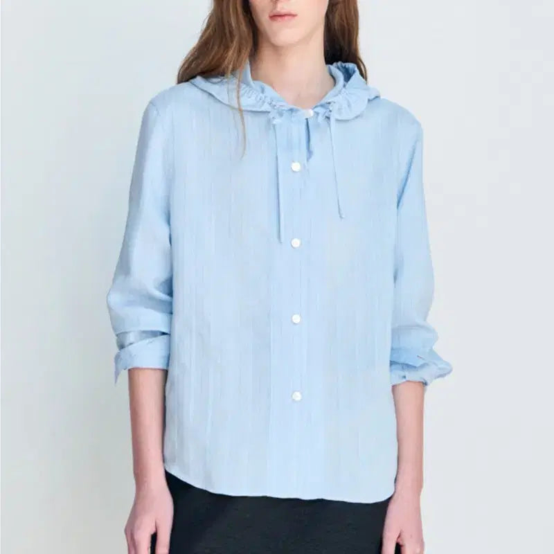 [BUNJANG] LATT by T. Silk Hooded Shirt / 한섬 26ss신상 latt 래트바이티 실크 후드 셔츠 55