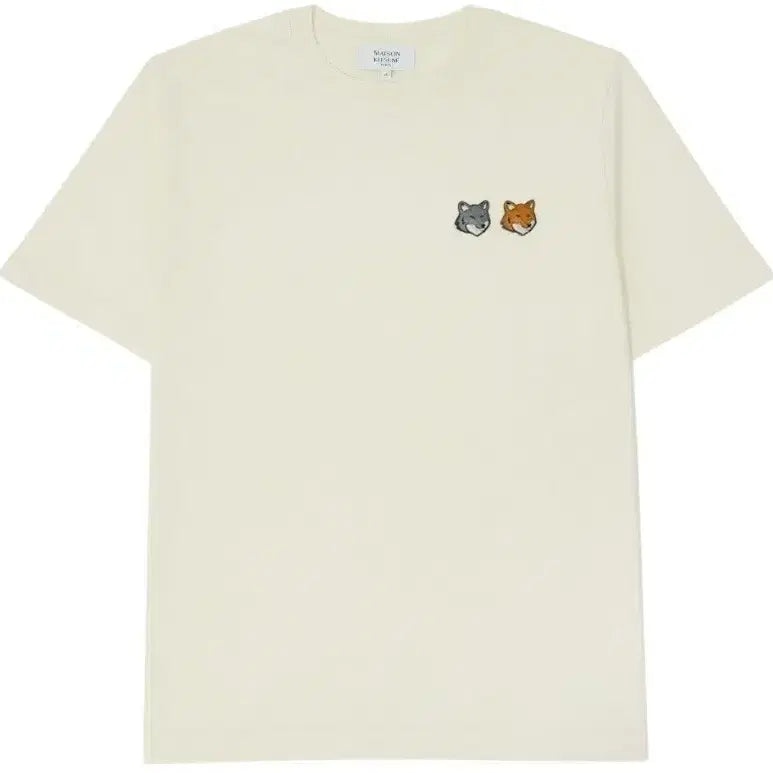 [BUNJANG] Maison Double Fox Short Sleeve T-Shirt / 메종 더블폭스 반팔 티셔츠