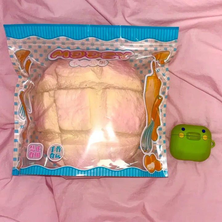 [BUNJANG] Unsealed Giant Pink Melon Bread Squishy / [미개봉] 대왕 핑크 메론빵 스퀴시